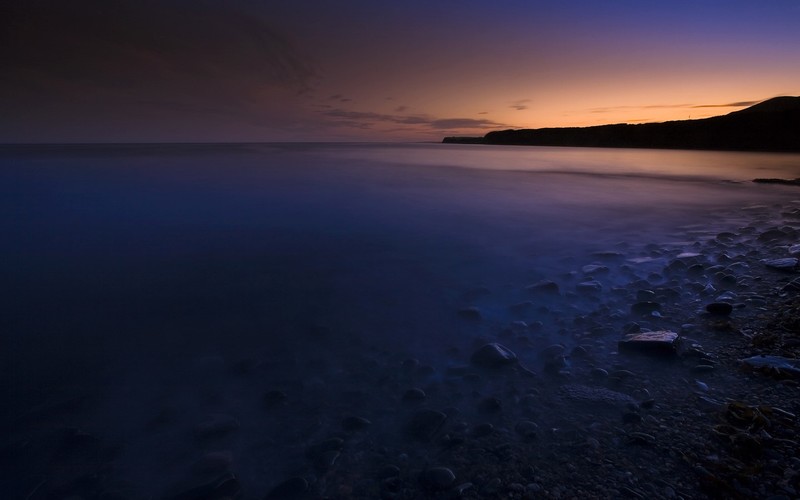 dawn, mist, dark, water, nature, outdoors