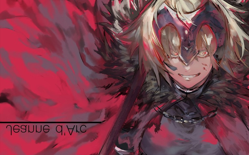 Jeanne (Alter) (Fate/Grand Order), Avenger (Fate/Grand Order), Fate Series, Fate/Grand Order, short hair, yellow eyes, blonde, anime girls