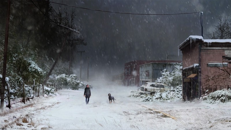 The Last of Us, Ellie, snow, video game art, Naughty Dog, screen shot, CGI