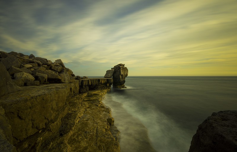 photography, beach, long exposure, rocks