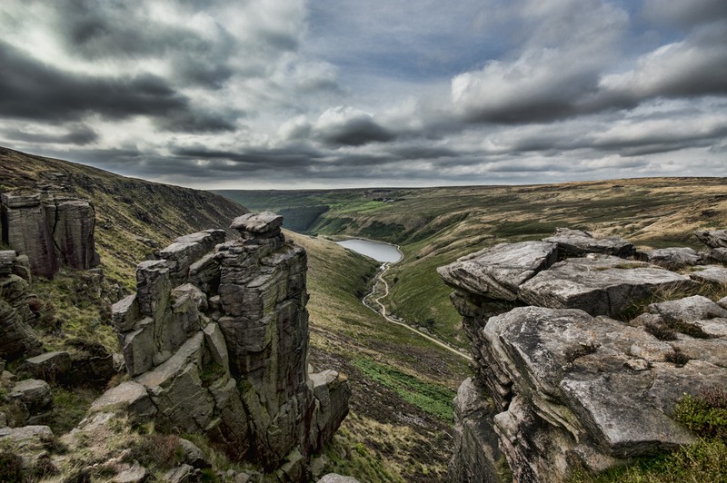 photography, rocks, clouds, nature, landscape