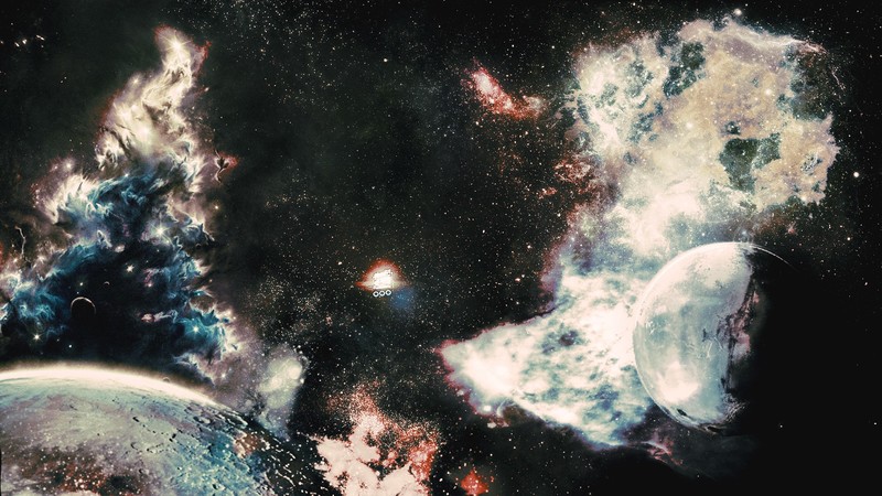 space, space travel, science fiction, universe, planet, stars, space art, Moon, spaceship