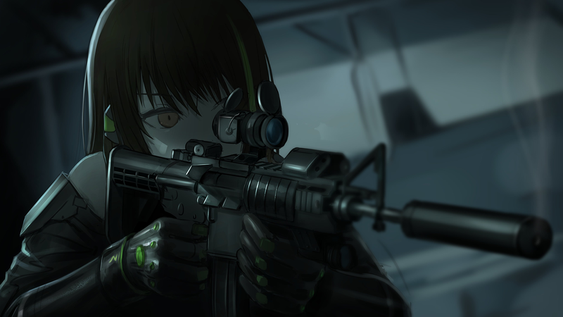 anime, anime girls, Girls Frontline, gun, girls with guns