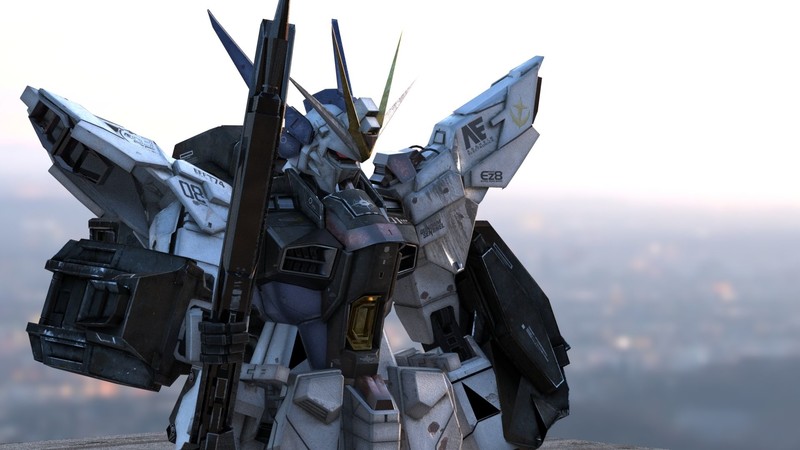 Gundam, mech, anime, robot, Mobile Suit, artwork, digital art