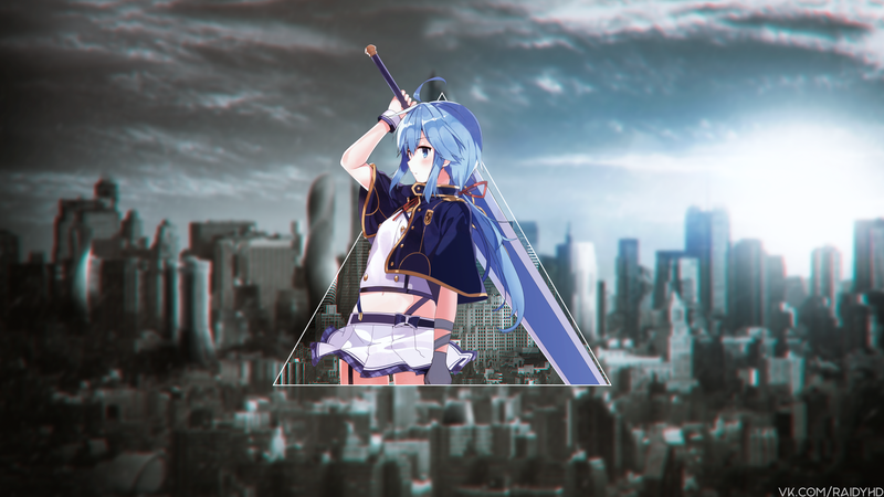 anime girls, anime, picture-in-picture