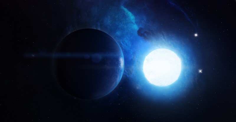 planet, digital art, space, space art, blue