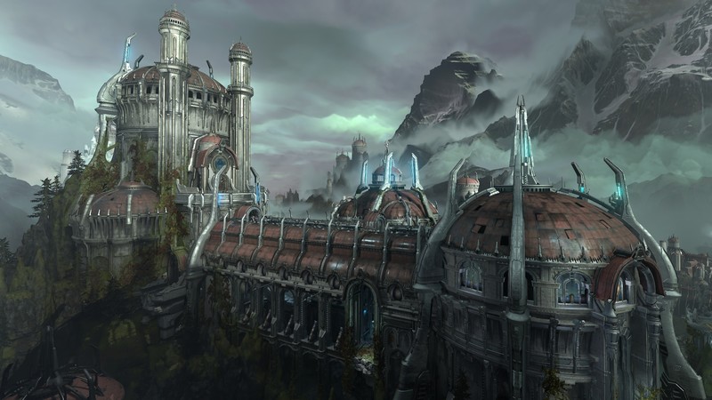 DOOM Eternal, video game art, Sentinel Vista