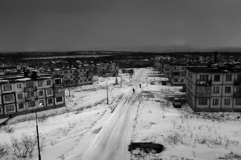 winter, city, monochrome, depressing, overcast
