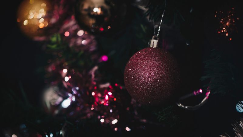 christmas toy, ball, christmas, new year, shine, 4k