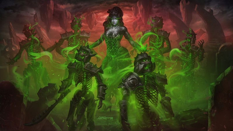 skeleton, fantasy art, fantasy girl, artwork
