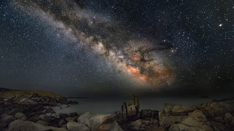 nature, Milky Way, space, stars, sky, night