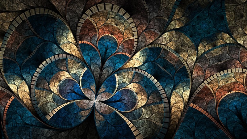 abstract, glass, pattern, digital art