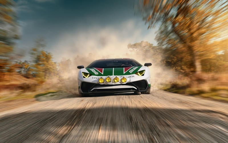 race cars, dirt, racing, car, vehicle, Lamborghini, white cars