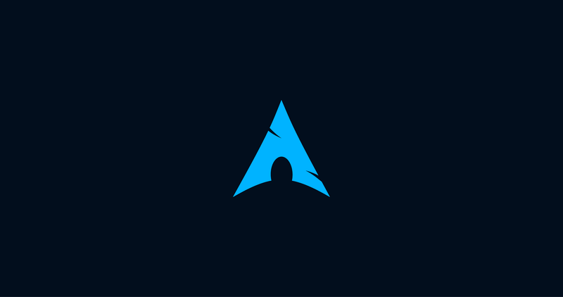 digital, Linux, colorful, triangle, Arch Linux