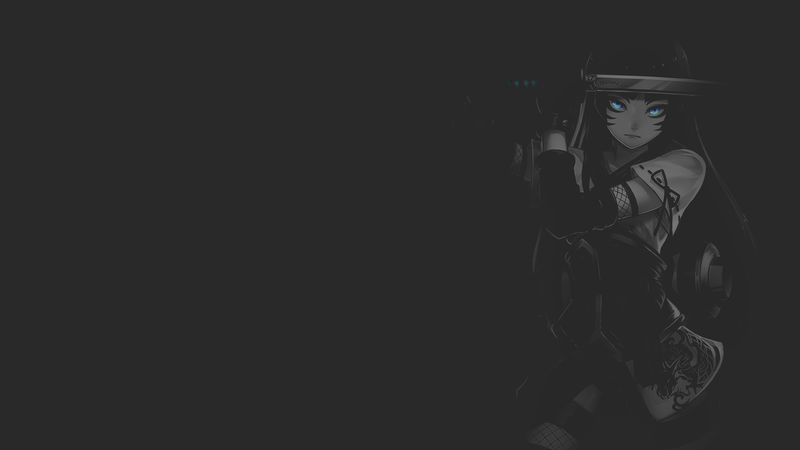 anime, manga, illustration, fan art, minimalism, monochrome, selective coloring, dark background, Uzumaki Himawari, game art, Ninja, shinobi, katana, anime girls