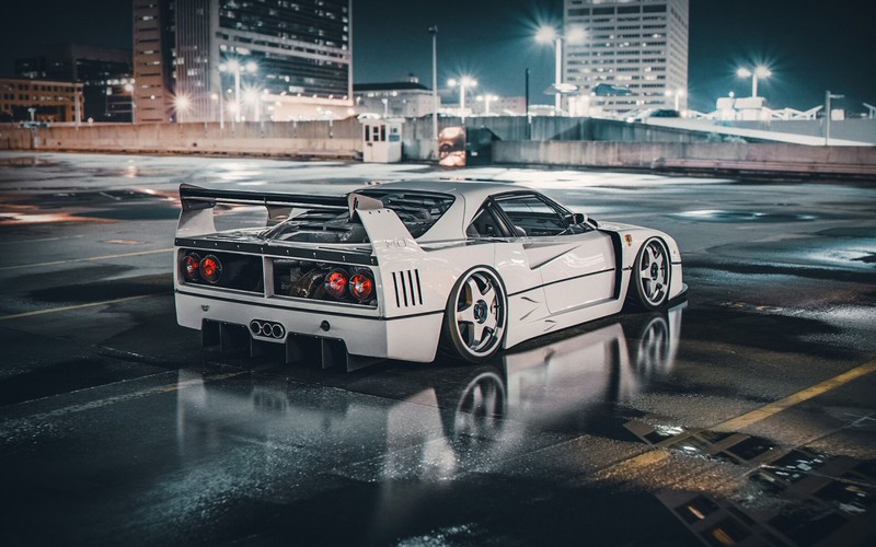 digital, car, Khyzyl Saleem, white, 3D, night