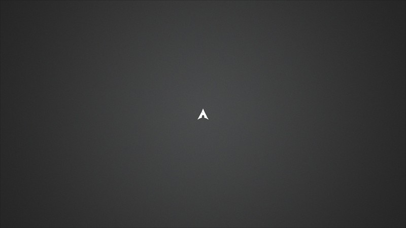 minimalism, dark background, Arch Linux