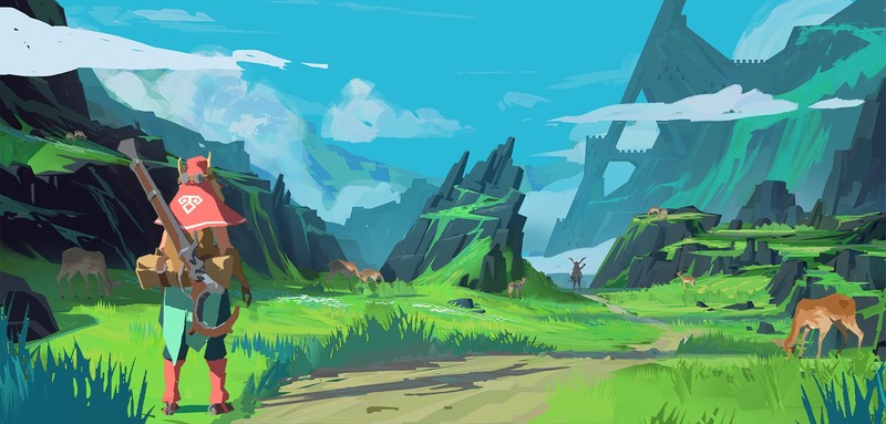 landscape, video games, artwork, digital, fantasy art