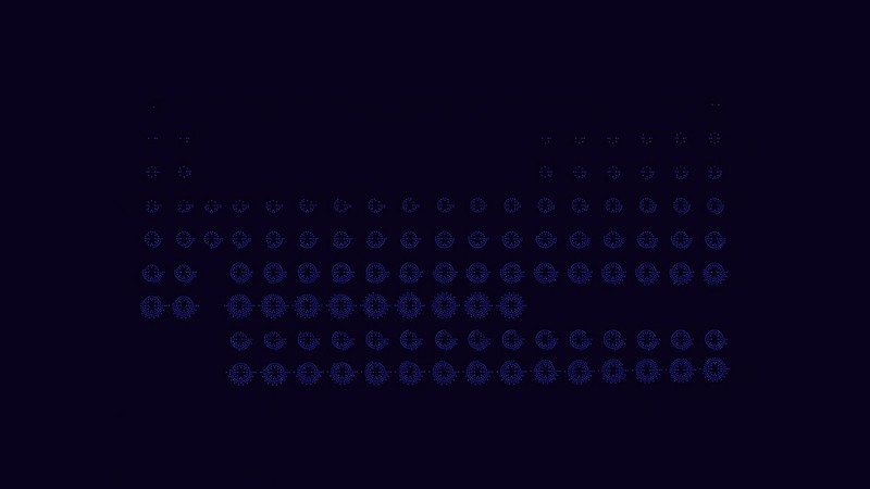 minimalism, dark background, chemistry, periodic table