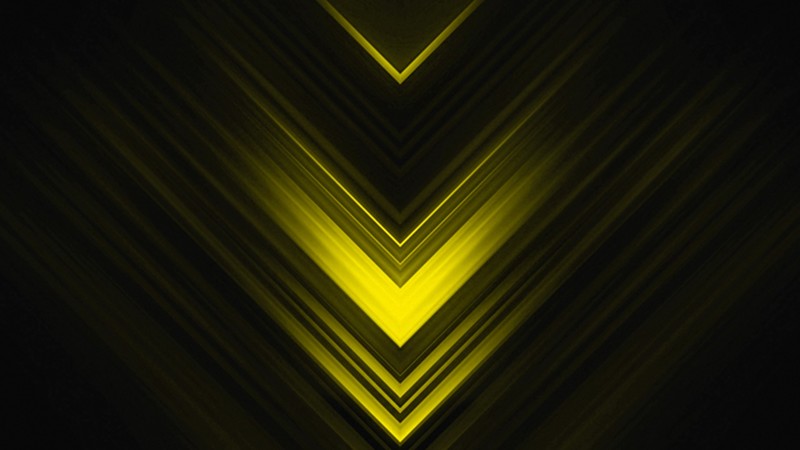 geometry, yellow, abstract, digital art