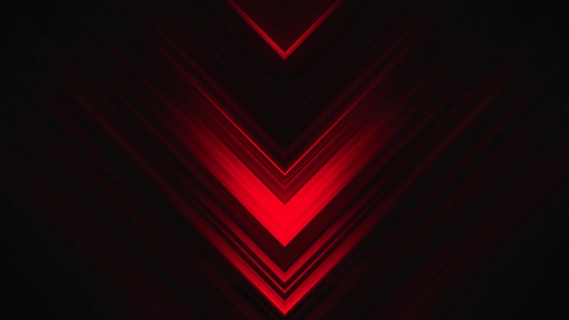 geometry, red, abstract, digital art