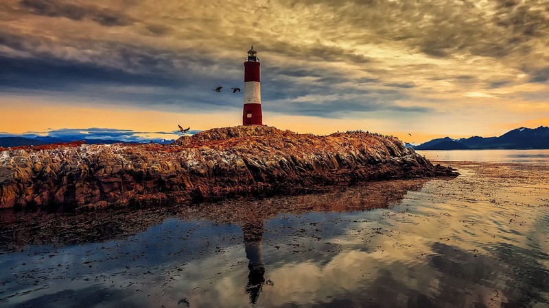 ushuaia, Patagonia, nature, beach, lighthouse