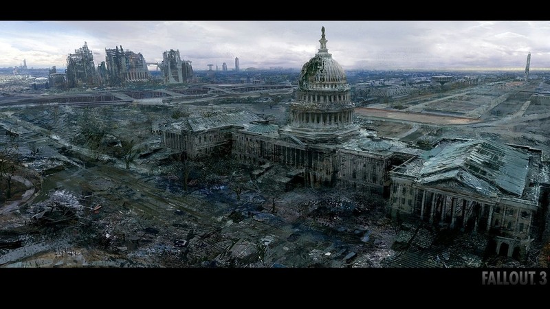 video games, Fallout 3, United States Capitol, Washington, D.C., apocalyptic, Bethesda Softworks