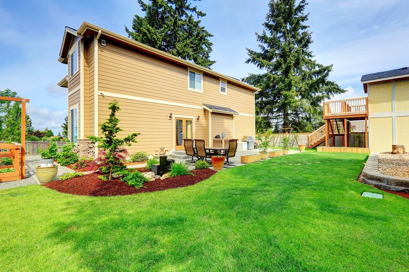 grass, outdoors, building