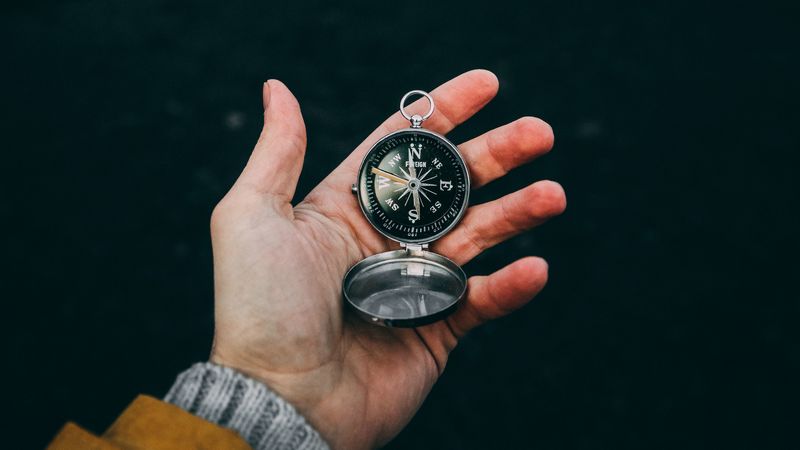 compass, hand, travel, tourist, 4k