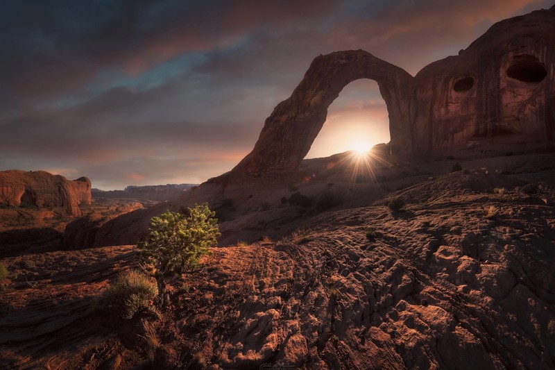 nature, rock, landscape, Sun