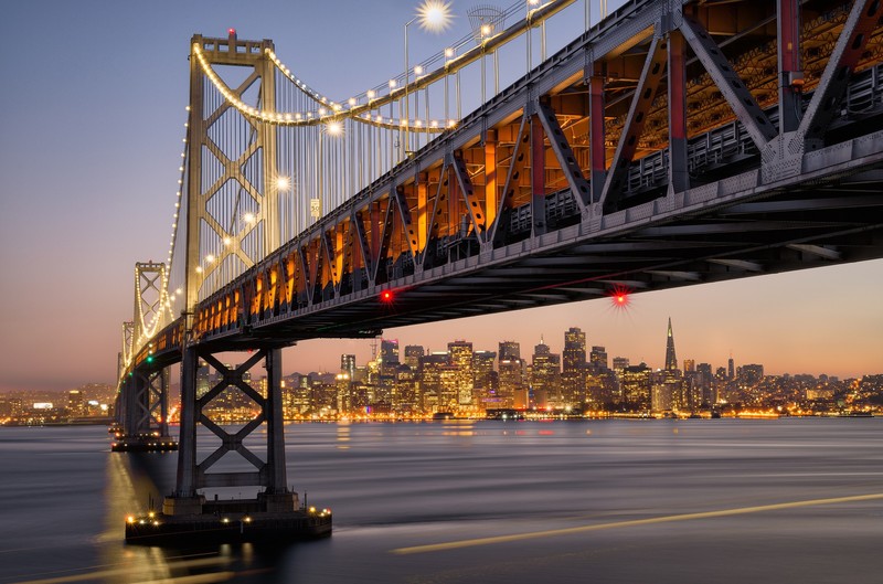 USA, water, cityscape, bridge, San Francisco