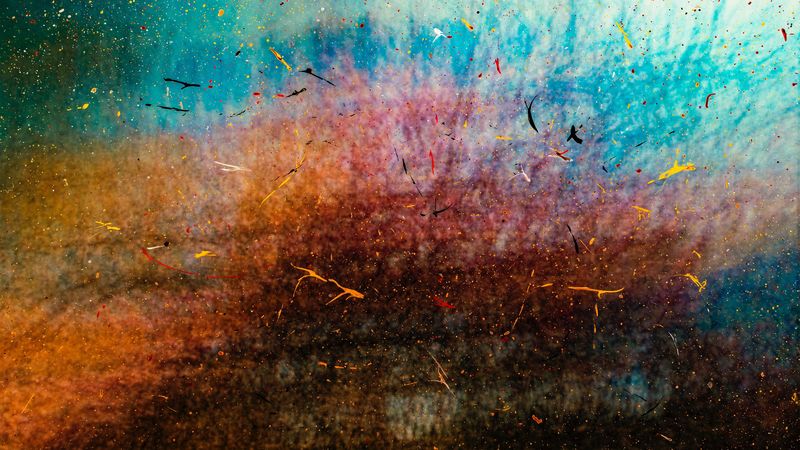 paint, spray, multi-colored, stains, 4k