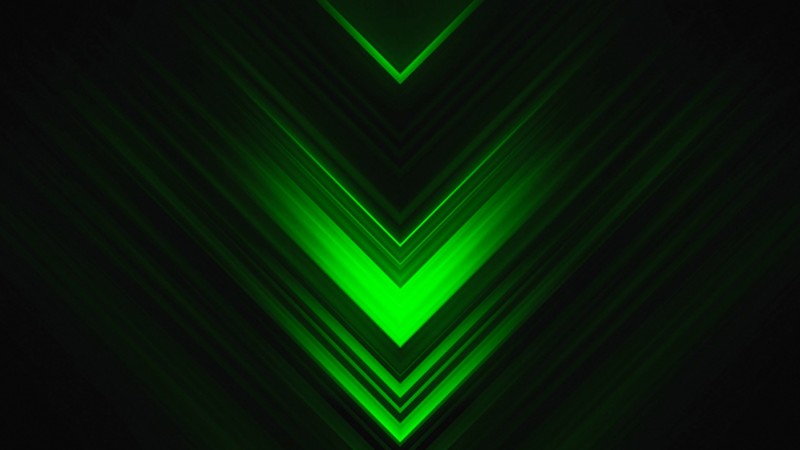 green, abstract, digital art