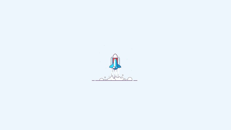 spaceship, minimalism, simple, simple background, lift off, space shuttle, Launch