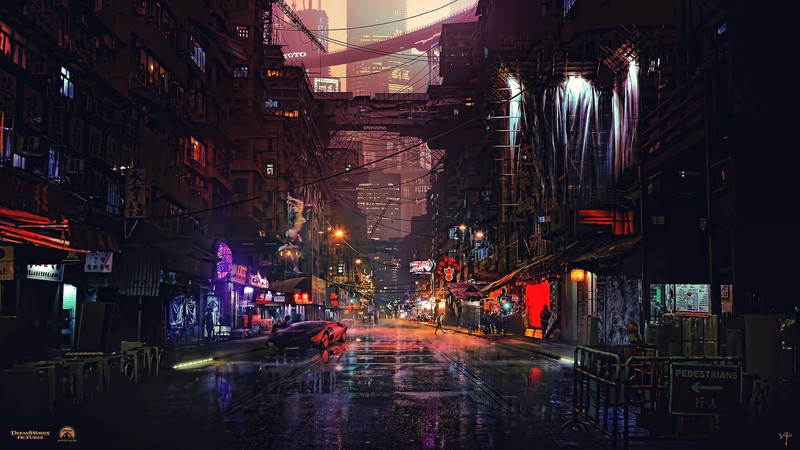 cyber, science fiction, digital art, concept art, cyberpunk, artwork, futuristic, fantasy art, fan art, 3D, PC gaming, cityscape, futuristic city, sunset, CGI, neon lights, neon, Bladerunner, tunnel
