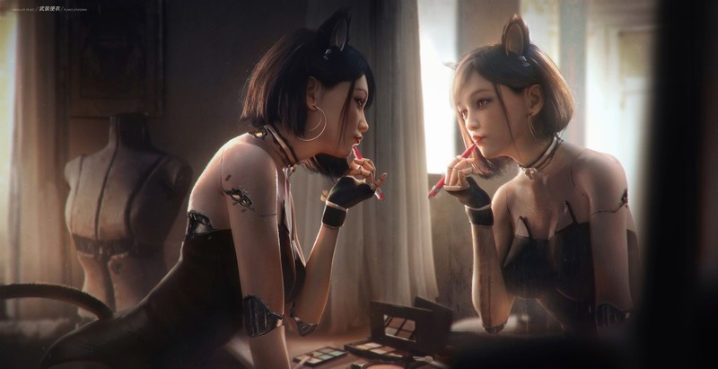 Cyber Woman, cat girl, cyborg