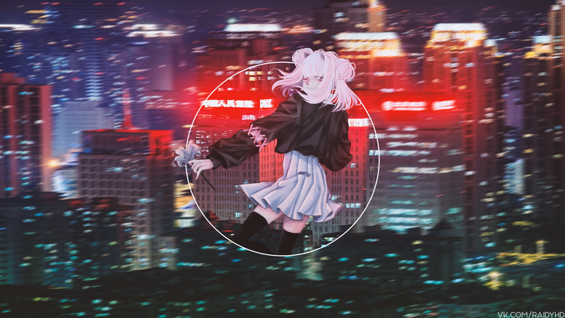 anime girls, anime, picture-in-picture
