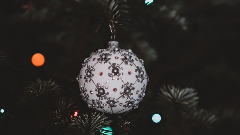 christmas toy, christmas, new year, ball, tree, decoration, 4k