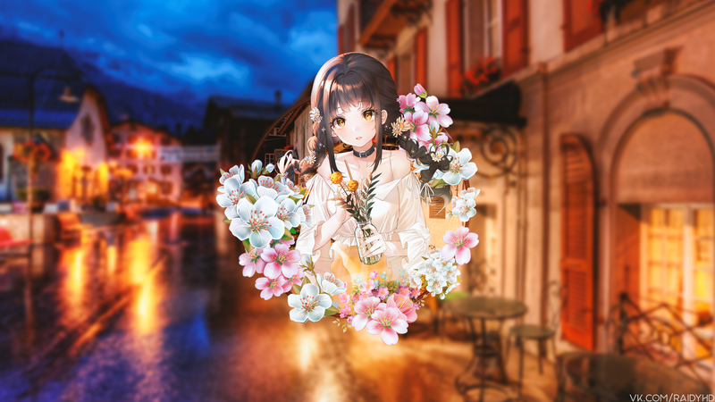 anime, anime girls, picture-in-picture
