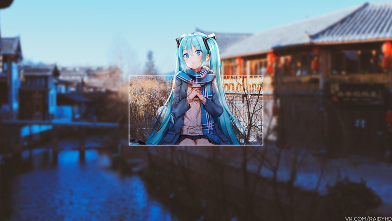 anime, anime girls, picture-in-picture