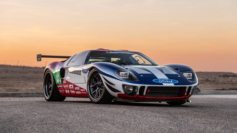 Ford GT40, Ford, vehicle, front angle view