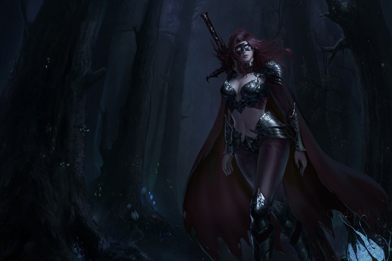 dark, fantasy art, artwork, fantasy girl