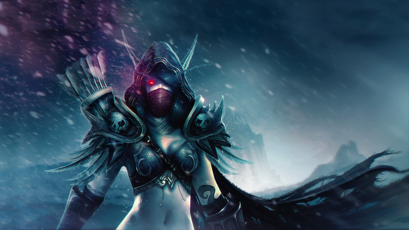Sylvanas Windrunner, World of Warcraft, PC gaming, fantasy art, fantasy girl
