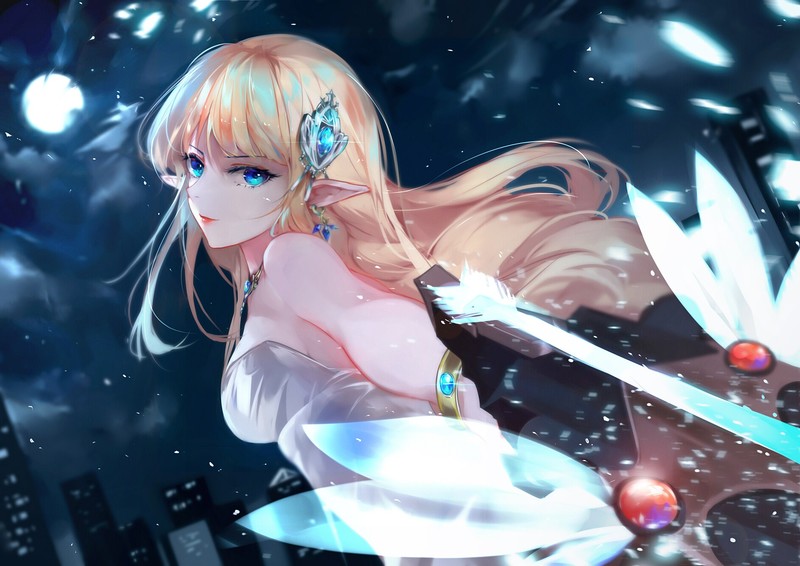 anime girls, anime, doodle, big boobs, Vardan