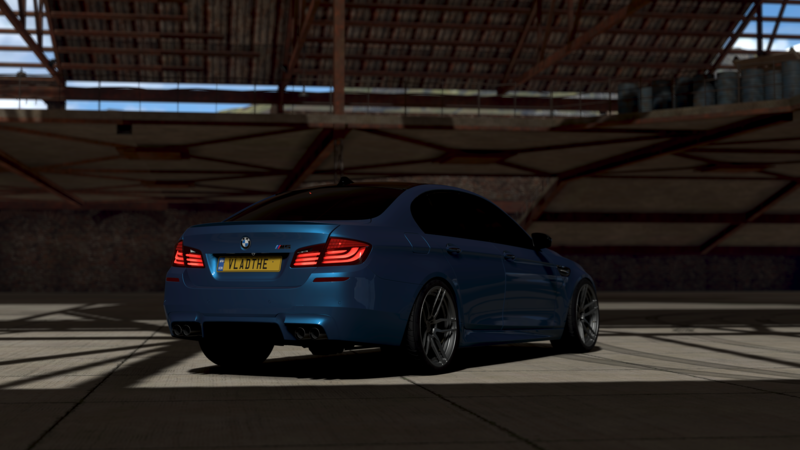 Forza Horizon 4, Forza, video games, screen shot, BMW, blue cars, BMW F10, BMW 5 Series