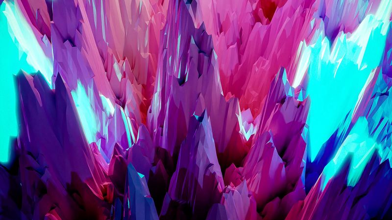 rocks, sharp, abstraction, 4k