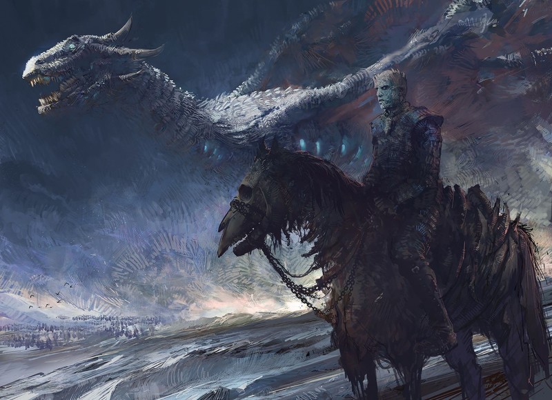 fantasy art, Game of Thrones, creature, artwork