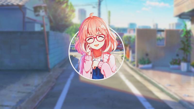 anime, anime girls, glasses, picture-in-picture