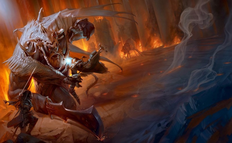 Dungeons & Dragons, artwork, fighting, fantasy art, sword, magic