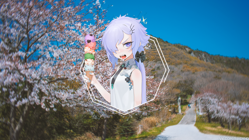 anime, anime girls, picture-in-picture, Japan